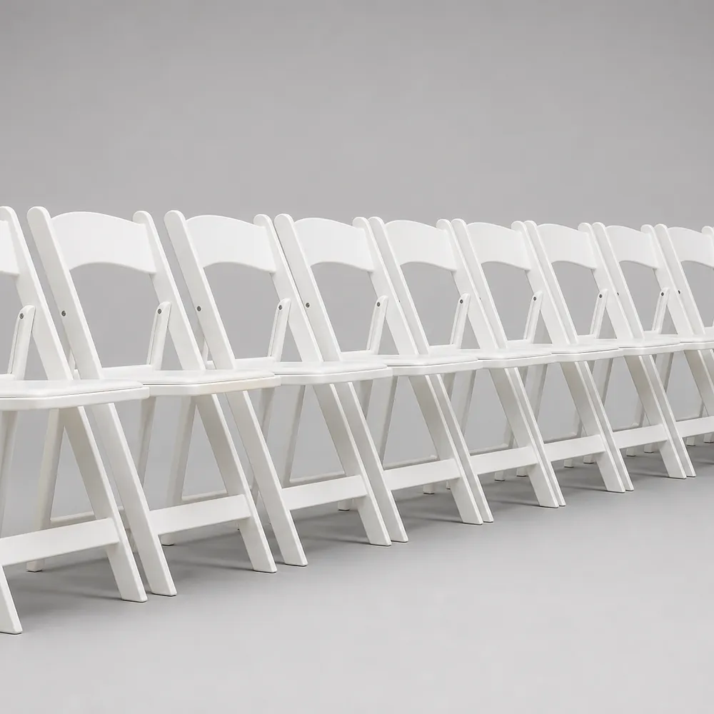 Lot de 10 chaises pliantes
